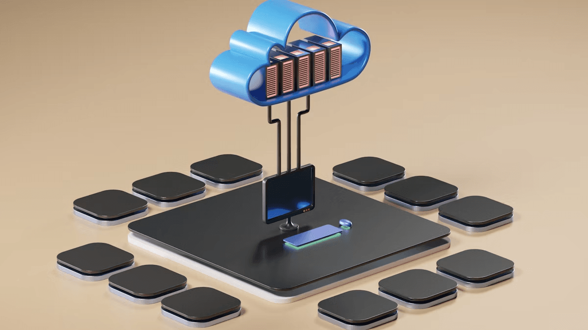 3D visualization of cloud computing infrastructure
